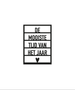 Houten element De mooiste tijd van het jaar kerst feestdagen