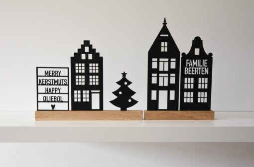 Houten elementen sfeerfoto kerstmis