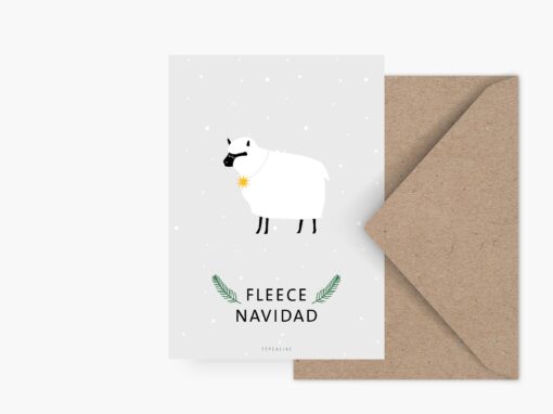 Kerstkaart Fleece Navidad